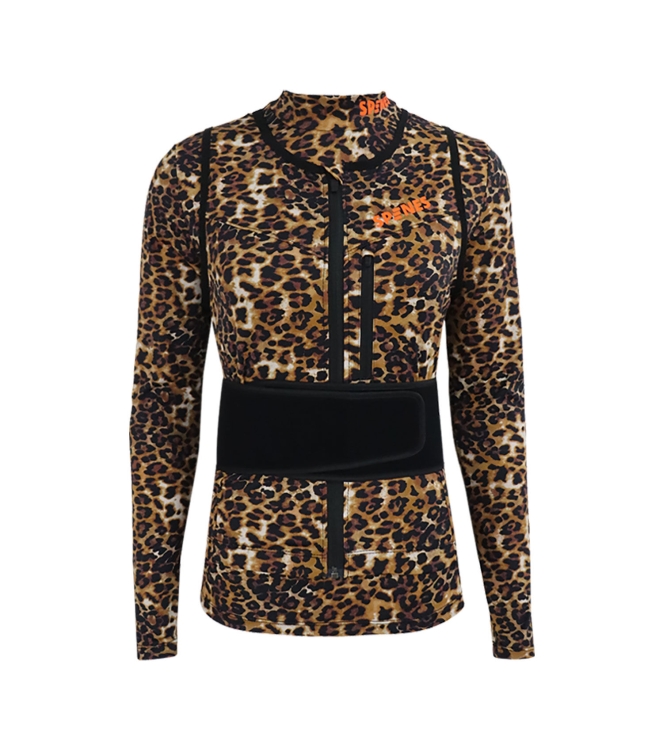 Spines Spines The Leopard Rugbeschermer leopard 2610119 Leopard Spines wintersport accessoires 2610119 groen bij Leerentveldvrijetijd.nl