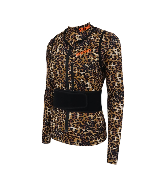 Spines Spines The Leopard Rugbeschermer leopard 2610119 Leopard Spines wintersport accessoires 2610119 groen bij Leerentveldvrijetijd.nl