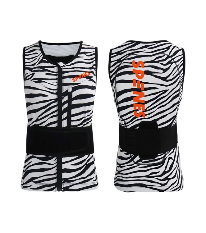 Spines Spines The Zebra Rugbeschermer zebra 2610120 Zebra Spines wintersport accessoires 2610120 roze bij Leerentveldvrijetijd.nl