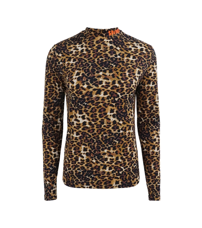 Spines Spines The Leopard Thermoshirt leopard 2660141 Leopard Spines wintersportkleding 2660141 groen bij Leerentveldvrijetijd.nl