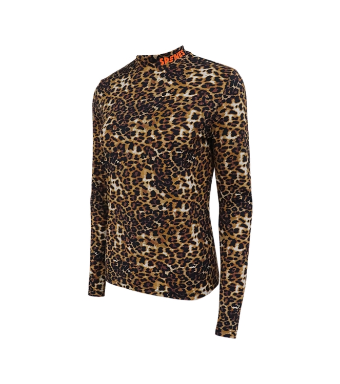 Spines Spines The Leopard Thermoshirt leopard 2660141 Leopard Spines wintersportkleding 2660141 groen bij Leerentveldvrijetijd.nl