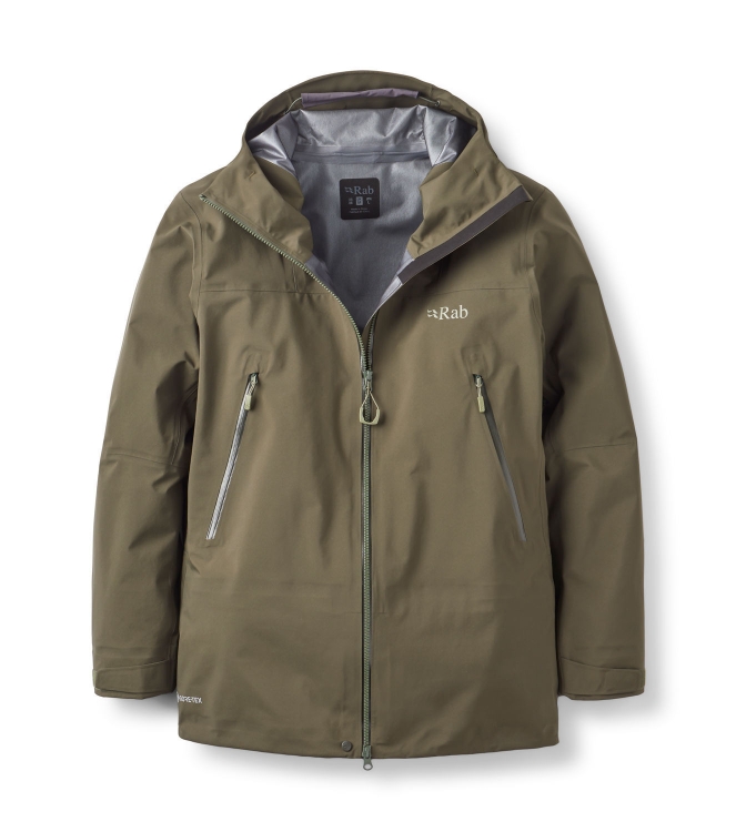 Rab Rab Kangri GTX Jacket army QWI-48 Army Rab jassen QWI-48 blauw bij Leerentveldvrijetijd.nl