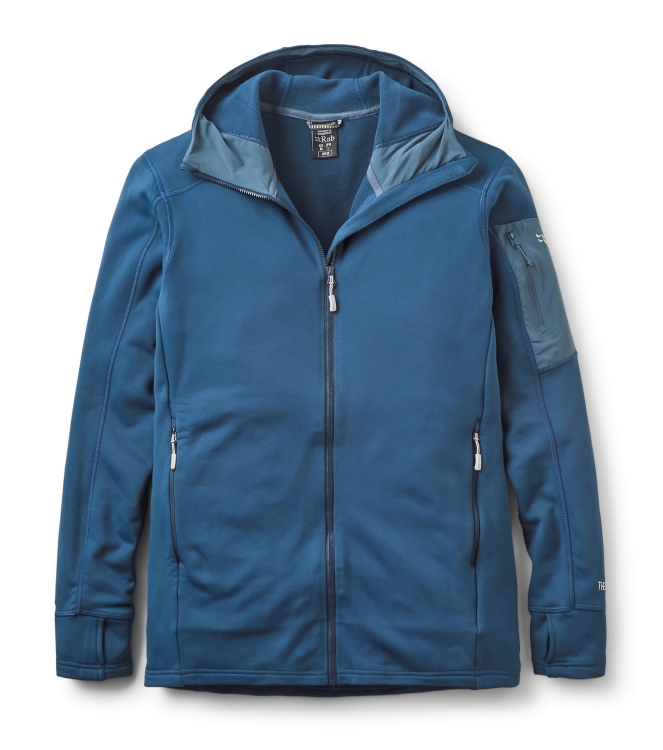 Rab Rab Modulus Hoody tempest blue QFG-15 Tempest Blue Rab fleeces en truien QFG-15 antraciet bij Leerentveldvrijetijd.nl