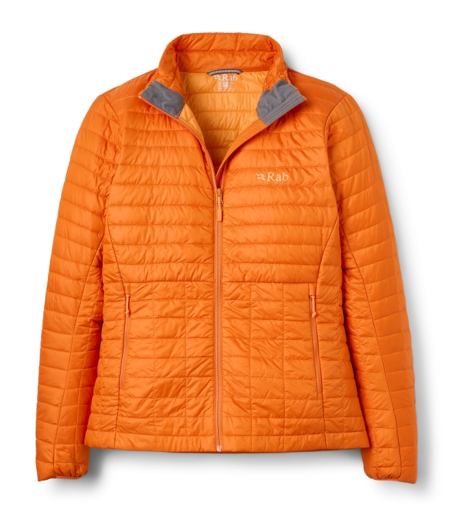 Rab Rab Microlighter Jacket Wmns dark melba QDC-02 Dark Melba Rab jassen QDC-02 beige bij Leerentveldvrijetijd.nl