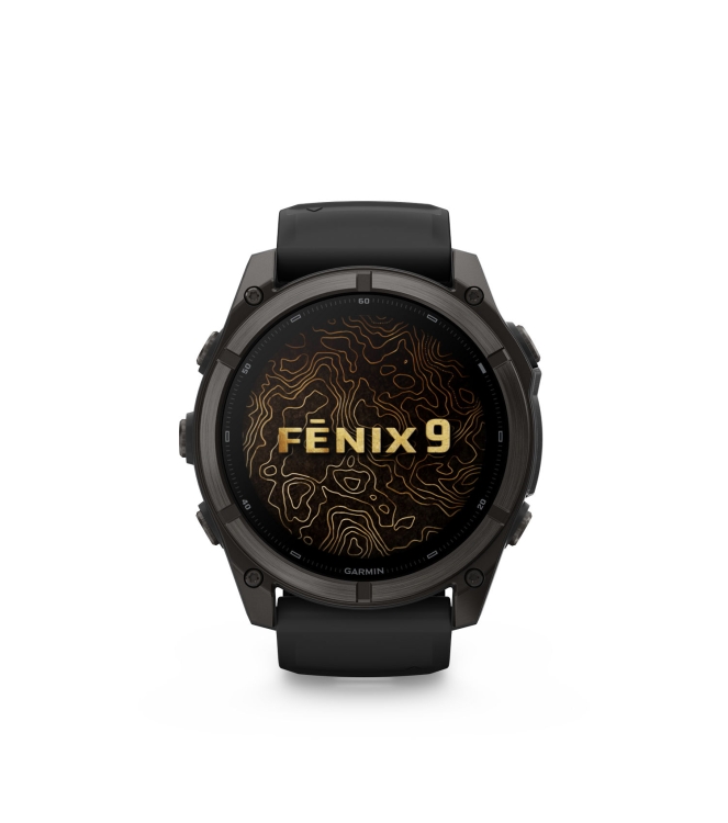 Garmin Garmin Fenix 9 51mm Carbon grey DLC-titanium zwarte siliconen band 010-04763-11 Zwarte siliconen band Garmin orientatie 010-04763-11 licht grijs bij Leerentveldvrijetijd.nl