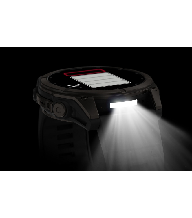Garmin Garmin Fenix 9 51mm Carbon grey DLC-titanium zwarte siliconen band 010-04763-11 Zwarte siliconen band Garmin orientatie 010-04763-11 licht grijs bij Leerentveldvrijetijd.nl
