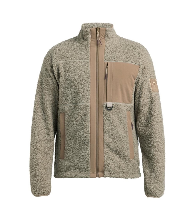 Tenson Tenson Camper Pile Men 738_taupe 5018463 738_Taupe Tenson fleeces en truien 5018463 wit bij Leerentveldvrijetijd.nl