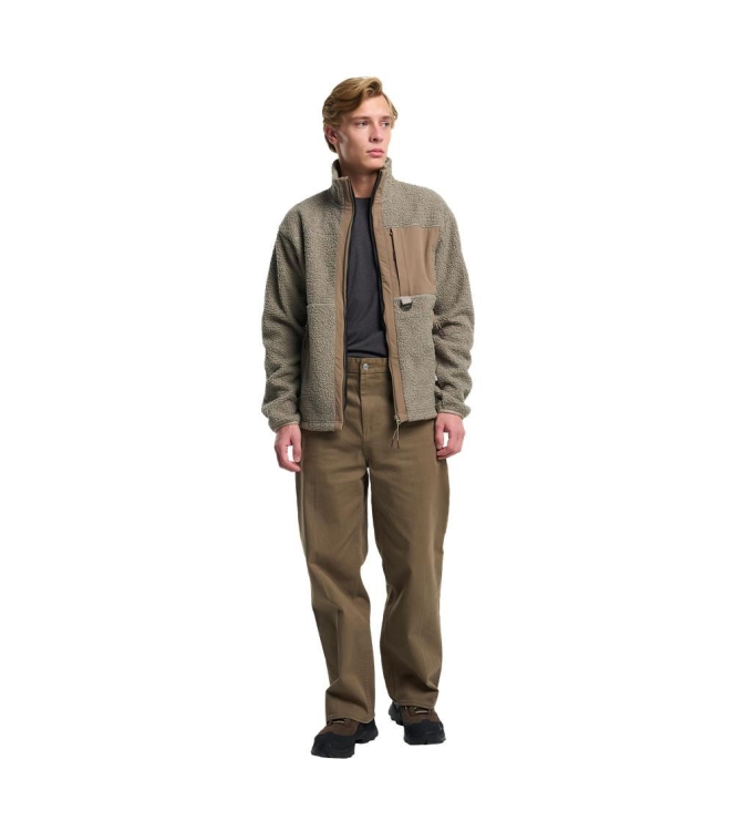Tenson Tenson Camper Pile Men 738_taupe 5018463 738_Taupe Tenson fleeces en truien 5018463 wit bij Leerentveldvrijetijd.nl