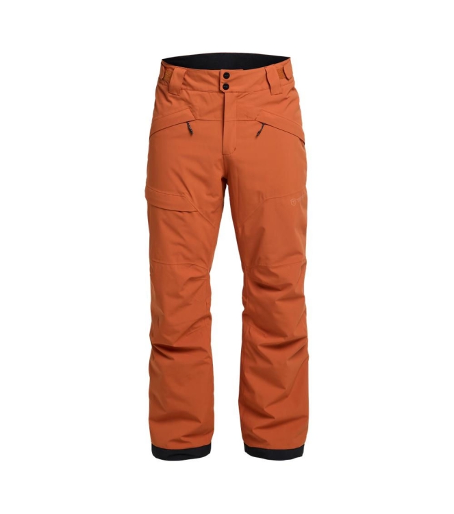 Tenson Tenson Niseko Ski Pants Men 253_dark orange 5018269 253_Dark orange Tenson gevoerde broeken 5018269 beige bij Leerentveldvrijetijd.nl