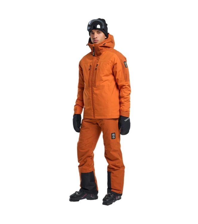 Tenson Tenson Arlin Jacket Men 253_dark orange 5018449 253_Dark Orange Tenson jassen 5018449 beige bij Leerentveldvrijetijd.nl