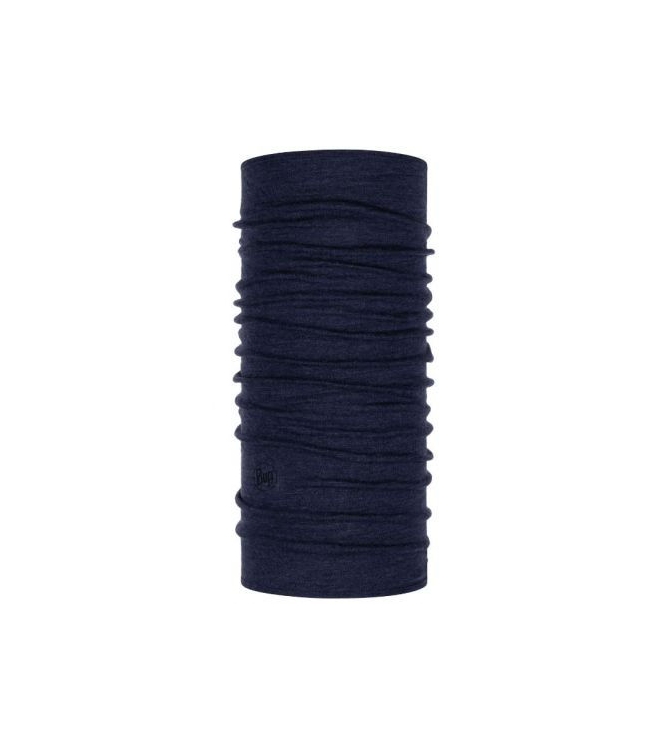 Buff Buff Midweight Merino Wool Neckwarmer night blue melange 113022779 Night Blue Melange Buff kleding accessoires 113022779 antraciet bij Leerentveldvrijetijd.nl