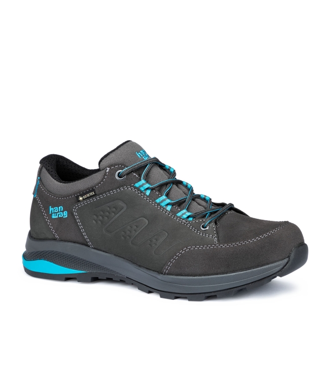 Hanwag Hanwag Torsby Low SF Extra Lady GTX 064490 asphalt/ocean H204201 064490 Asphalt/Ocean Hanwag wandelschoenen H204201 lichtblauw bij Leerentveldvrijetijd.nl