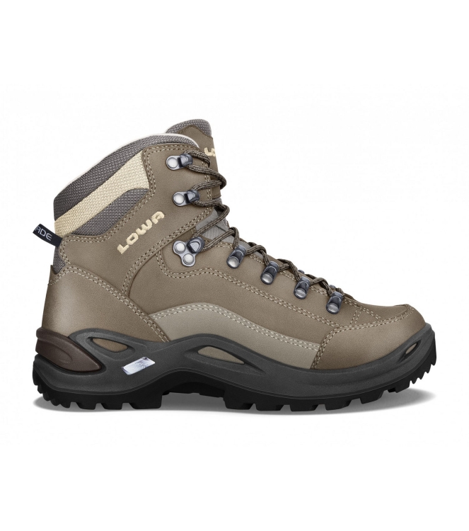 Lowa Lowa Renegade LL Mid dames stone LM320845-0925 stone Lowa wandelschoenen LM320845-0925 turquoise bij Leerentveldvrijetijd.nl