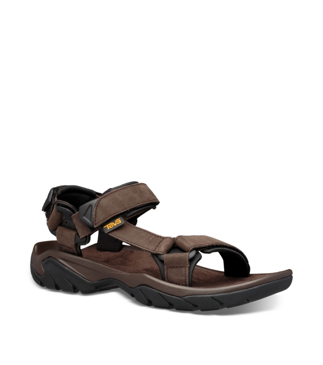 Teva Teva M Terra FI 5 universal leather turkish coffee 1099442-TKCF Turkish Coffee Teva sandalen 1099442-TKCF marine bij Leerentveldvrijetijd.nl