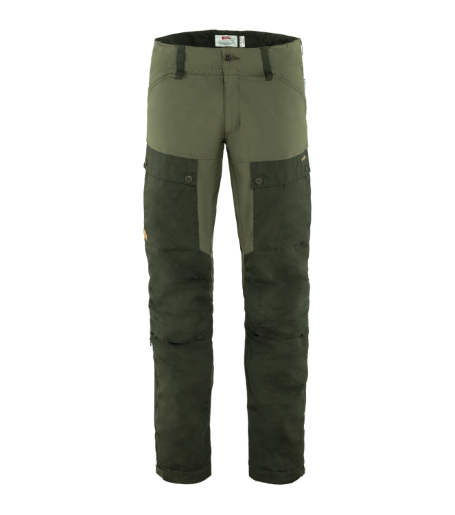 Fjällräven Fjällräven Keb Trousers M Regular 662-625_deep forest-laurel green F87176 662-625_Deep Forest-Laurel Green Fjällräven broeken F87176 donker grijs bij Leerentveldvrijetijd.nl