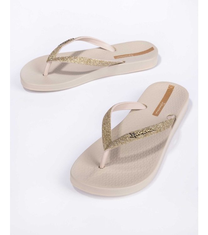 Ipanema Ipanema Anatomic Lolita Slippers beige IP 83140 20354 Beige Ipanema slippers IP 83140 20354 jeans bij Leerentveldvrijetijd.nl