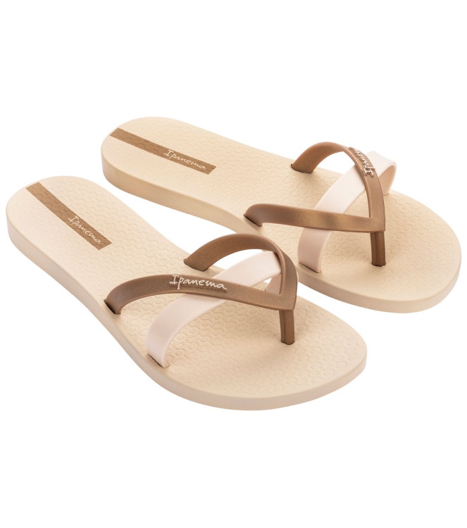 Ipanema Ipanema Kirei beige IP 81805 AG219 Beige Ipanema slippers IP 81805 AG219 jeans bij Leerentveldvrijetijd.nl