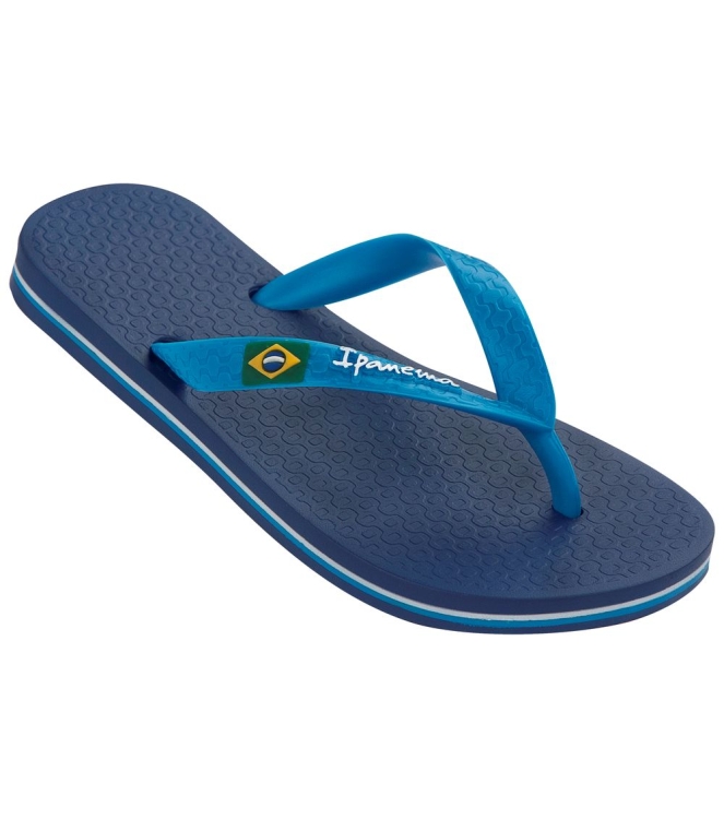 Ipanema Ipanema Classic Brasil II kids slippers 22117 blue IP 80416 22117 Blue Ipanema slippers IP 80416 antraciet bij Leerentveldvrijetijd.nl