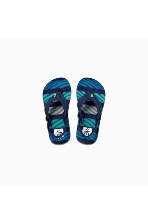 Reef Reef Little Kids Ahi teenslipper Deep Sea Stripes Reef Reef Little Kids Ahi teenslipper Deep Sea Stripes