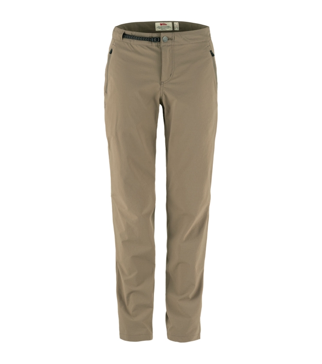 Fjällräven Fjällräven High Coast Trail Trousers W 244_suede brown F87091 244_Suede Brown Fjällräven broeken F87091 marine bij Leerentveldvrijetijd.nl