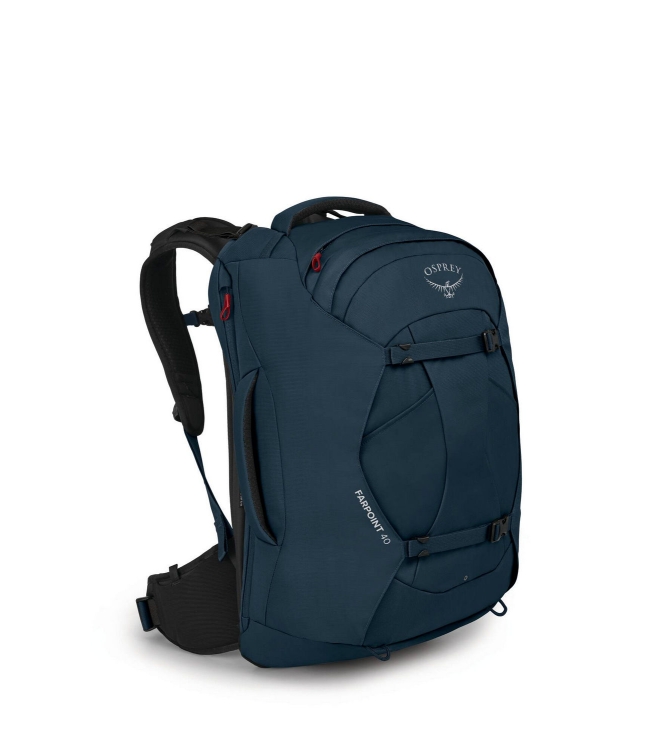 Osprey Osprey Farpoint 40 Rugtas/Travelpack muted space blue 1-220 Muted Space Blue Osprey tassen 1-220 antraciet bij Leerentveldvrijetijd.nl