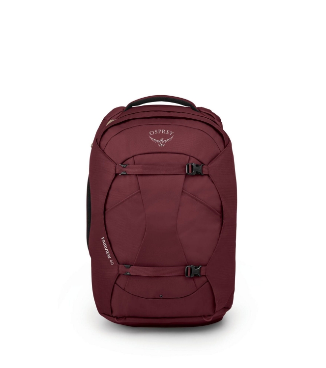Osprey Osprey Fairview 40 Rugtas/Travelpack zircon red 1-223 Zircon Red Osprey tassen 1-223 geel bij Leerentveldvrijetijd.nl