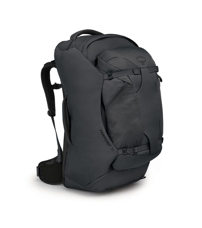 Osprey Osprey Farpoint 70 Rugtas/Travelpack tunnel vision grey 1-218 Tunnel Vision Grey Osprey tassen 1-218 lichtblauw bij Leerentveldvrijetijd.nl