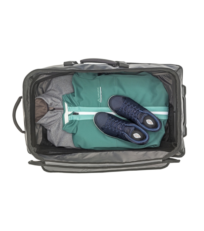 Vaude Vaude Rotuma 90 Trolley black 14247010 black Vaude tassen 14247010 licht grijs bij Leerentveldvrijetijd.nl