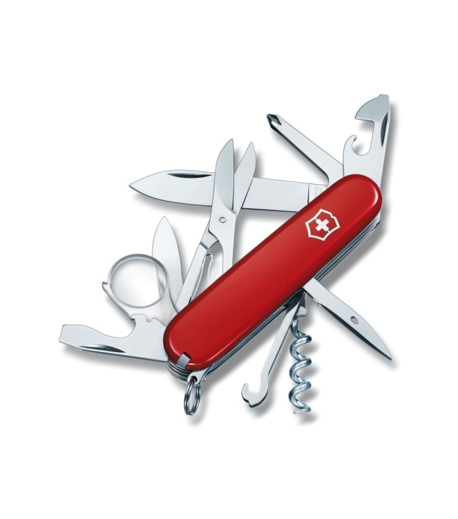 Victorinox Victorinox Explorer 16 functies zakmes 5V1.6703.B1 Victorinox outdoor accessoires 5V1.6703.B1 ecru bij Leerentveldvrijetijd.nl
