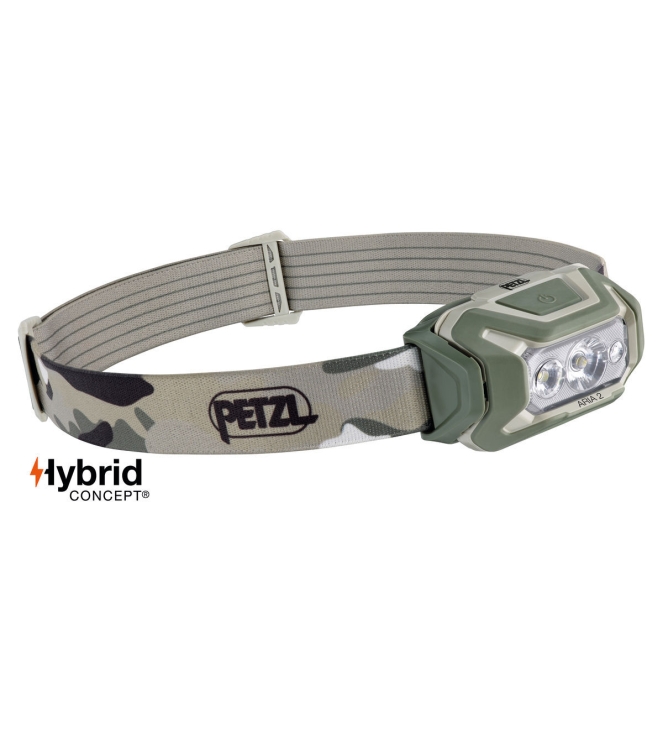 Petzl Petzl Aria 2 hoofdlamp 450 lumens camo E070BA01 Camo Petzl verlichting E070BA01 blauw bij Leerentveldvrijetijd.nl