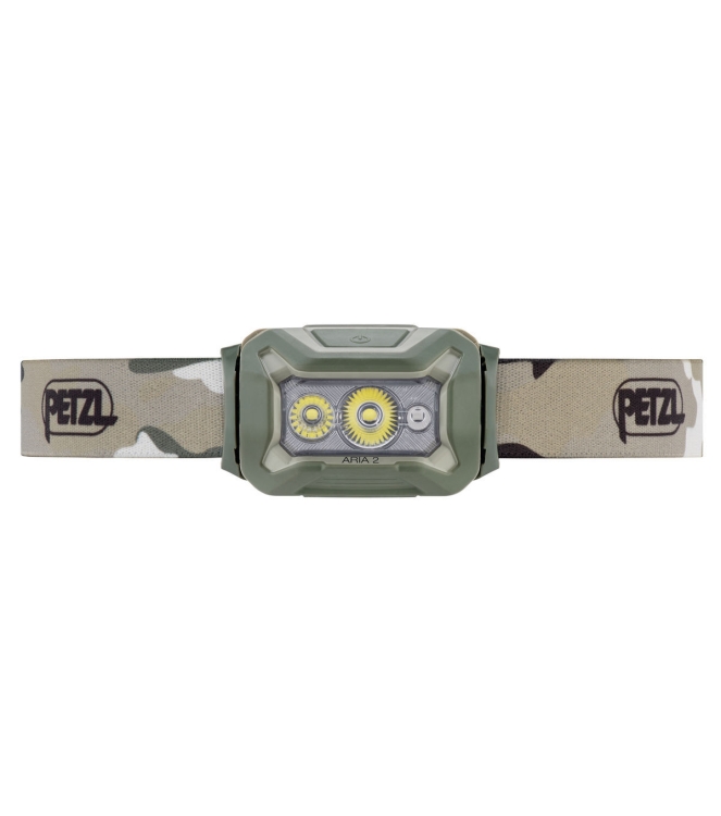 Petzl Petzl Aria 2 hoofdlamp 450 lumens camo E070BA01 Camo Petzl verlichting E070BA01 blauw bij Leerentveldvrijetijd.nl