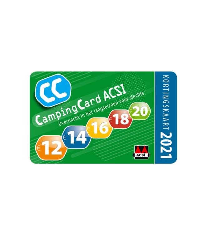 Acsi Acsi CampingCard gids 2025  978-94-92023-12-4  Acsi verzorging 978-94-92023-12-4 ecru bij Leerentveldvrijetijd.nl