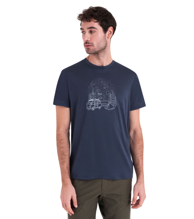 Icebreaker fleeces en truien 0A56WR884 lichtblauw bij Leerentveldvrijetijd.nl