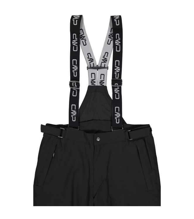 CMP CMP Ski Pant Salopette Stretch Men 90bg nero 3W17397N 90BG Nero CMP gevoerde broeken 3W17397N licht grijs bij Leerentveldvrijetijd.nl