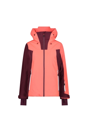 CMP CMP Woman Jacket Fix Hood red fluo