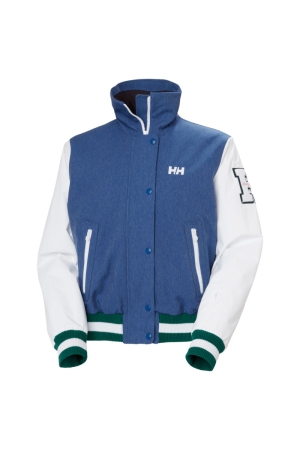 Helly Hansen Helly Hansen W Apres Varsity Jacket Deep Fjord Denim