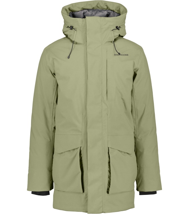 Didriksons 1913 Didriksons 1913 Akilles Usx Parka 725_wild forest green 504913 725_Wild Forest Green Didriksons 1913 jassen 504913 blauw bij Leerentveldvrijetijd.nl