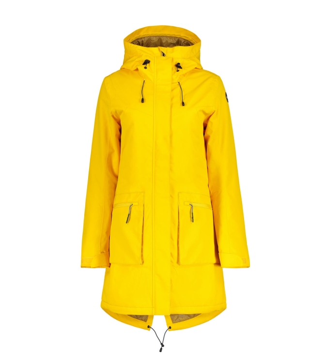 Icepeak Icepeak Avenal Parka yellow 8_53032_553_I_435 Yellow Icepeak jassen 8_53032_553_I_435 groen bij Leerentveldvrijetijd.nl