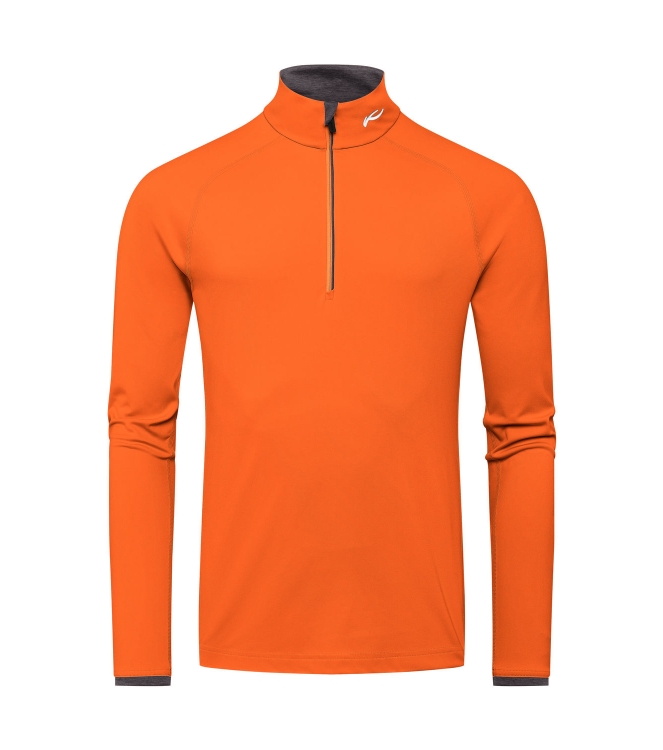 Kjus Kjus Men Feel Half-Zip kjus orange MS25-E06. K0006004 Kjus Orange Kjus wintersportkleding MS25-E06. K0006004 beige bij Leerentveldvrijetijd.nl