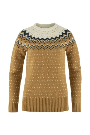 Fjällräven Fjällräven Ovik Knit Sweater W 232-113_Buckwheat Brown-Chalk White Fjällräven Fjällräven Ovik Knit Sweater W 232-113_Buckwheat Brown-Chalk White