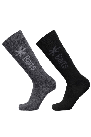 Barts Barts Basic Skisock 2 pack 19 Antracite/Black Barts Barts Basic Skisock 2 pack 19 Antracite/Black