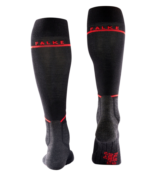 Falke Falke SK4 Energizing Light Heren Kniekousen 3010 black-mix 16577 3010 black-mix Falke wintersport accessoires 16577 licht grijs bij Leerentveldvrijetijd.nl