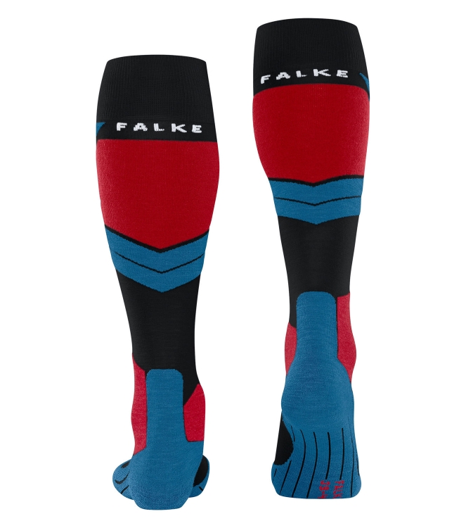 Falke Falke SK4 Heren Kniekousen black 16550 3006 black Falke wintersport accessoires 16550 3006 licht grijs bij Leerentveldvrijetijd.nl