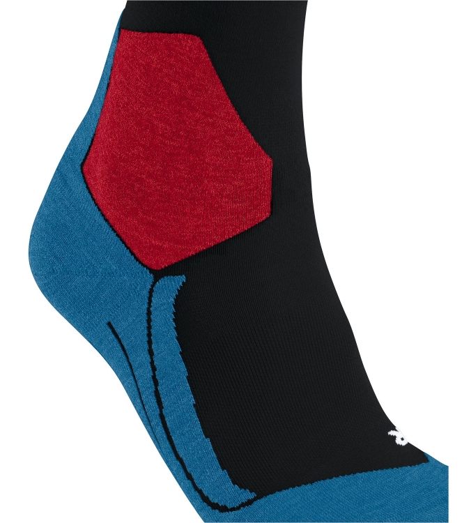 Falke Falke SK4 Heren Kniekousen black 16550 3006 black Falke wintersport accessoires 16550 3006 licht grijs bij Leerentveldvrijetijd.nl