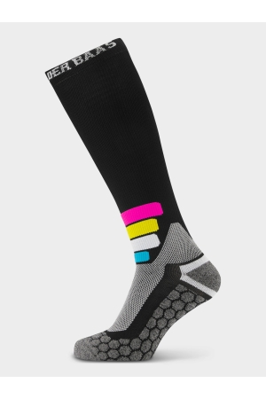 Poederbaas Poederbaas Tech Ski Socks Compress Merino Pro 001_Black Poederbaas Poederbaas Tech Ski Socks Compress Merino Pro 001_Black