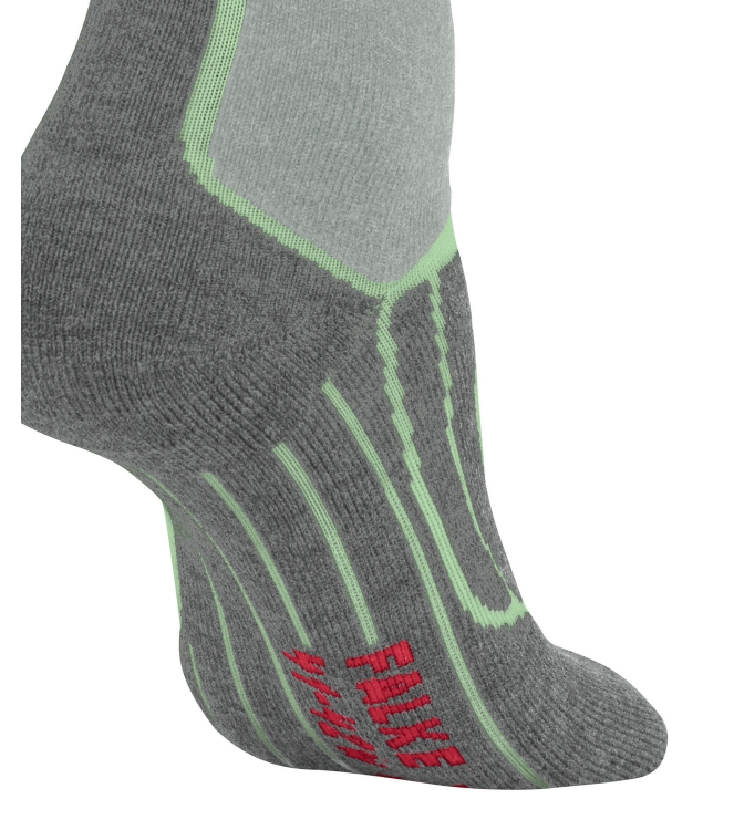 Falke Falke SK2 Intermediate Wool Women quiet green 16525 7378 quiet green Falke wintersport accessoires 16525 7378 blauw bij Leerentveldvrijetijd.nl