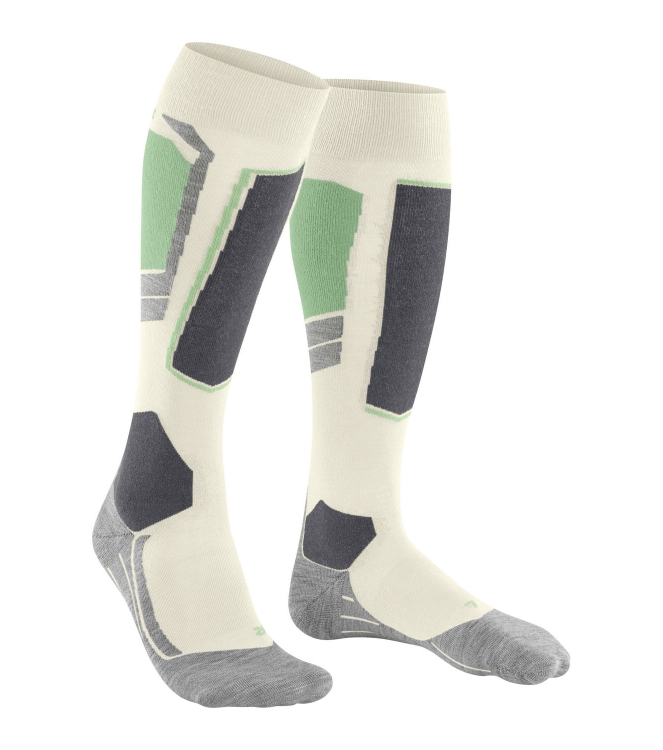 Falke Falke SK4 Advanced Women offwhite 16551 2047 offwhite Falke wintersport accessoires 16551 2047 roze bij Leerentveldvrijetijd.nl