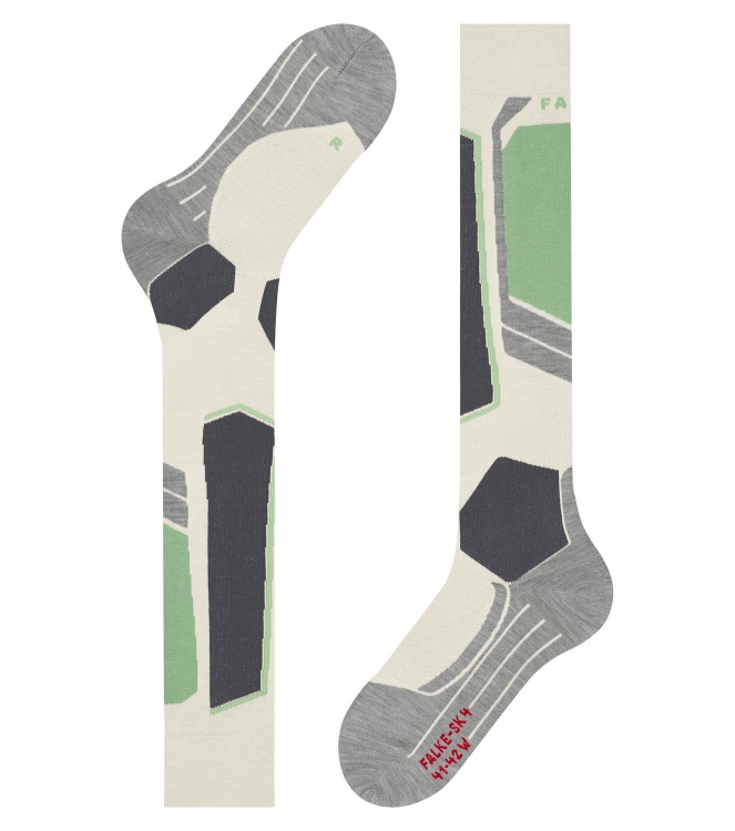 Falke Falke SK4 Advanced Women offwhite 16551 2047 offwhite Falke wintersport accessoires 16551 2047 roze bij Leerentveldvrijetijd.nl