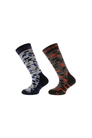 Sinner Sinner Kids Ski Socks Camo
