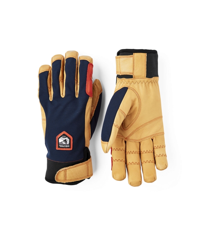 Hestra Hestra Ergo Grip Active - 5 finger 280700_navy/natural brown 32950 280700_Navy/Natural brown Hestra wintersportkleding 32950 geen kleur bij Leerentveldvrijetijd.nl